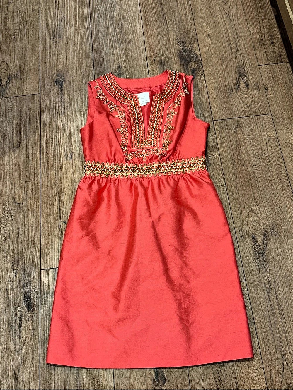 kate spade new york Embellished Mini Dress in Coral Size 4